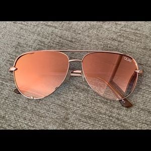 Quay Rose Gold Aviators